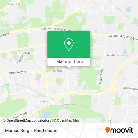 Mamas Burger Run map