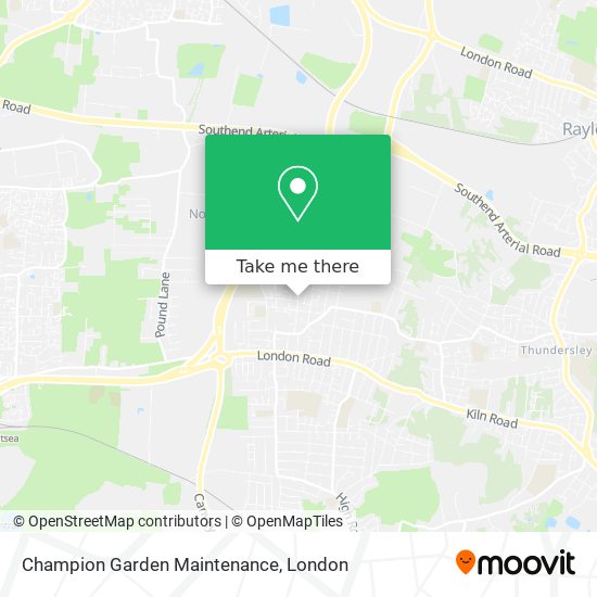 Champion Garden Maintenance map