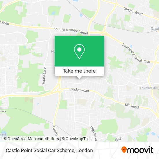 Castle Point Social Car Scheme map