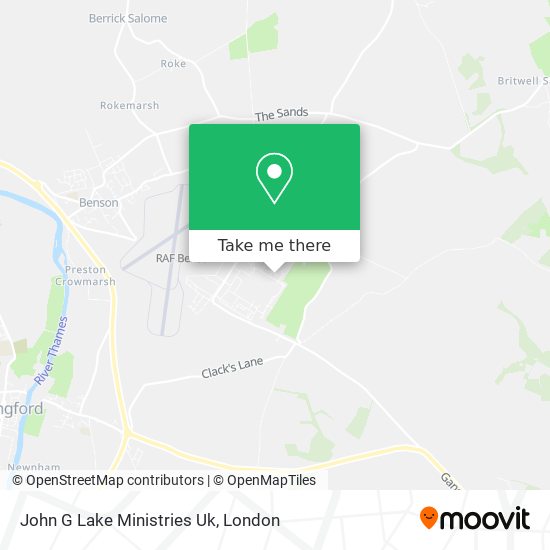 John G Lake Ministries Uk map