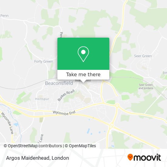 Argos Maidenhead map