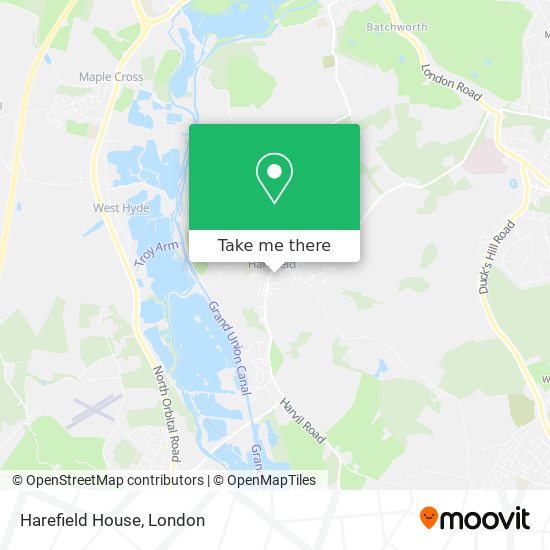 Harefield House map