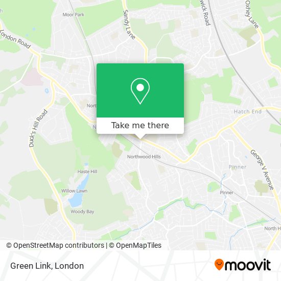 Green Link map
