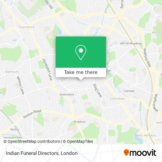 Indian Funeral Directors map