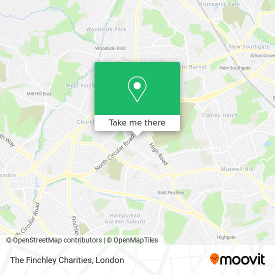The Finchley Charities map