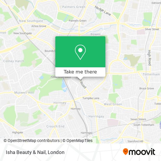 Isha Beauty & Nail map