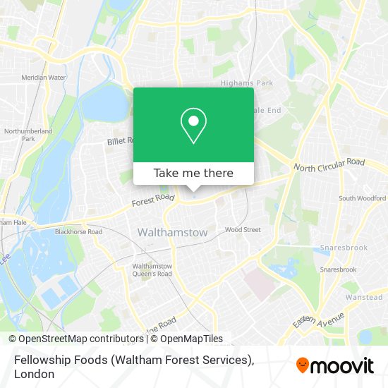 Fellowship Foods (Waltham Forest Services) map