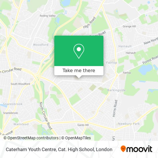 Caterham Youth Centre, Cat. High School map