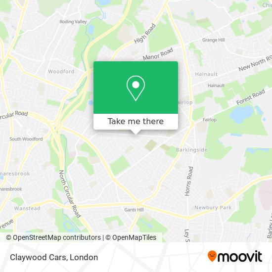 Claywood Cars map