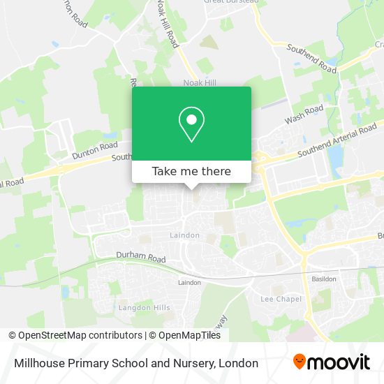 Millhouse Primary School and Nursery map