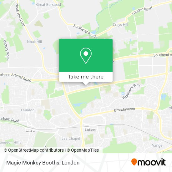 Magic Monkey Booths map