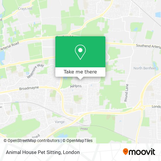 Animal House Pet Sitting map