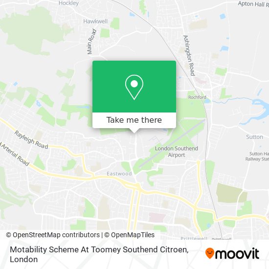 Motability Scheme At Toomey Southend Citroen map