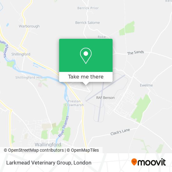 Larkmead Veterinary Group map