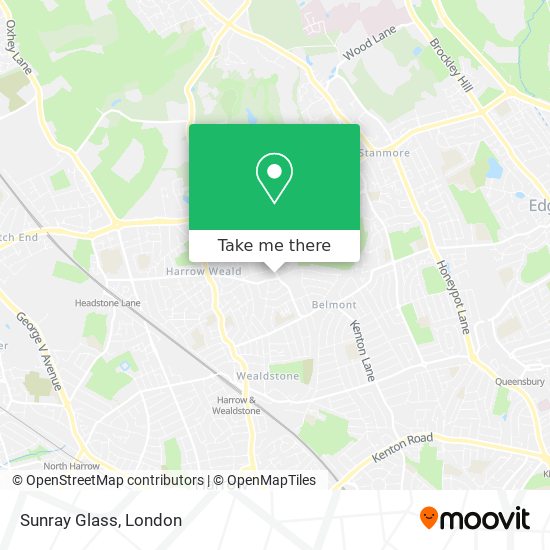 Sunray Glass map