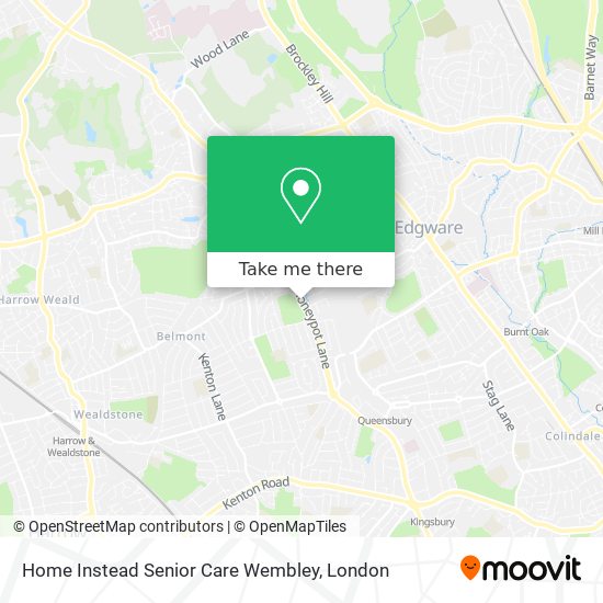 Home Instead Senior Care Wembley map