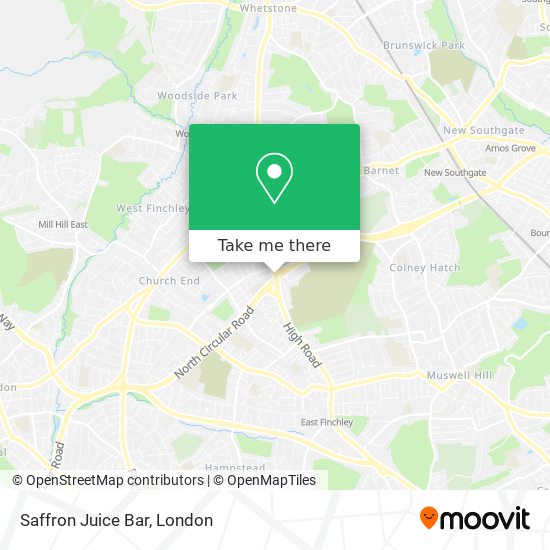 Saffron Juice Bar map