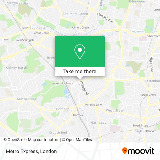 Metro Express map