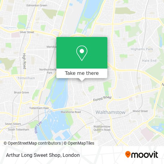 Arthur Long Sweet Shop map
