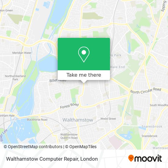 Walthamstow Computer Repair map