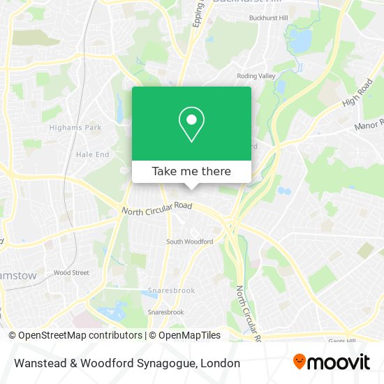 Wanstead & Woodford Synagogue map