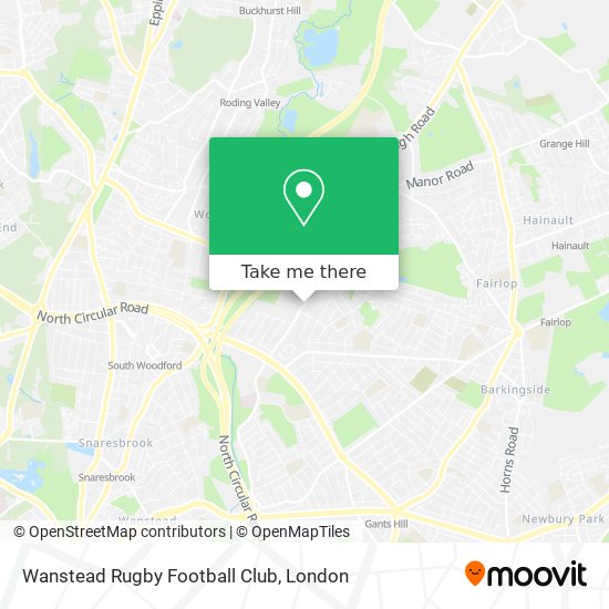 Wanstead Rugby Football Club map
