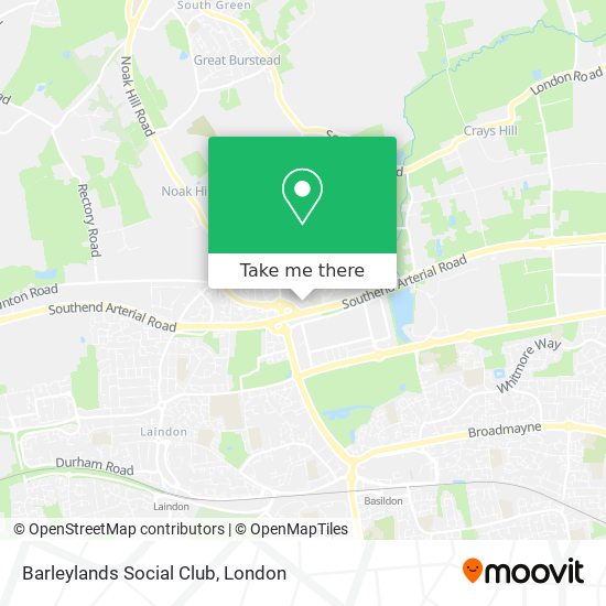Barleylands Social Club map