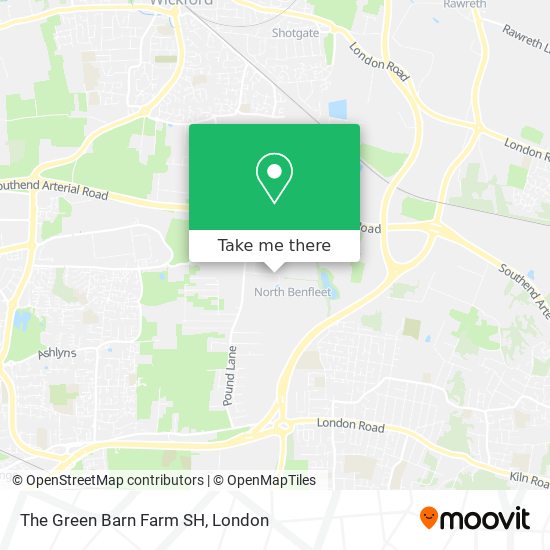 The Green Barn Farm SH map