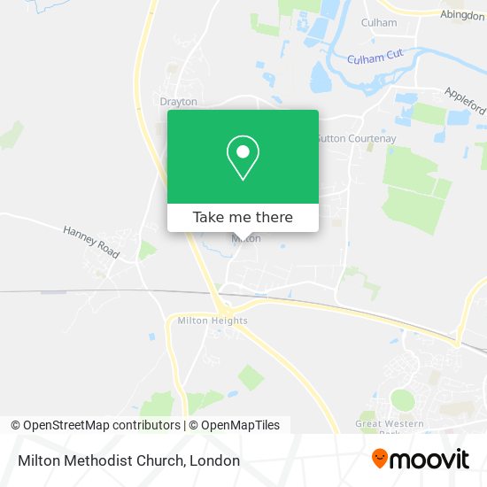 Milton Methodist Church map