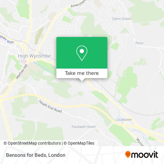Bensons for Beds map