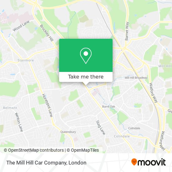 The Mill Hill Car Company map