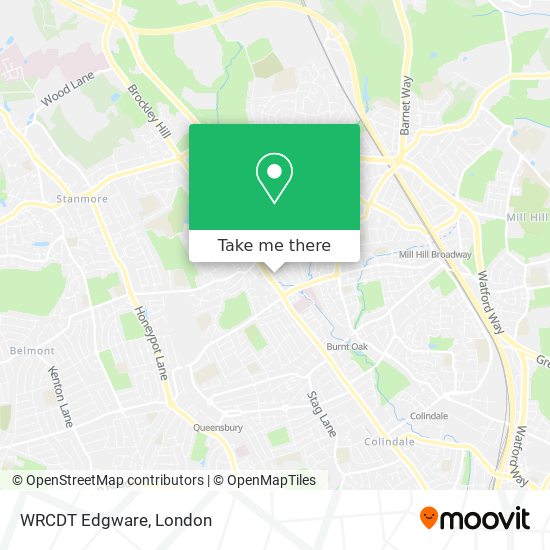 WRCDT Edgware map