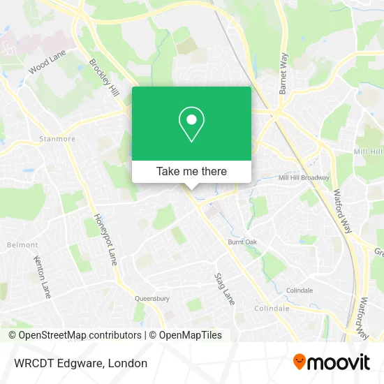 WRCDT Edgware map