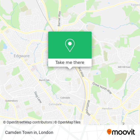 Camden Town in map
