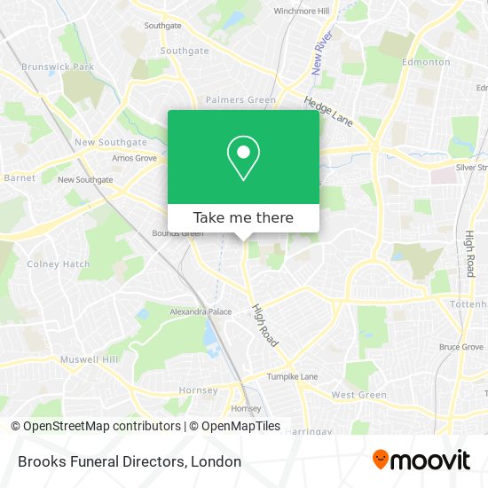 Brooks Funeral Directors map