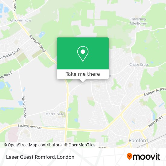 Laser Quest Romford map