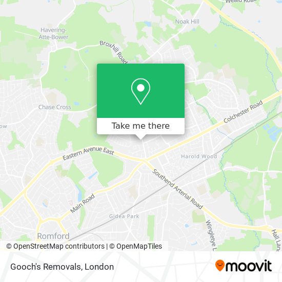 Gooch's Removals map