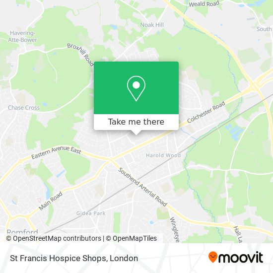 St Francis Hospice Shops map