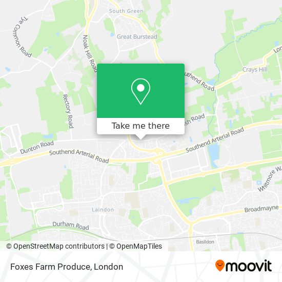 Foxes Farm Produce map