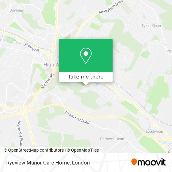 Ryeview Manor Care Home map