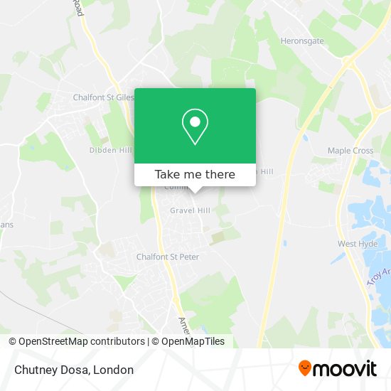 Chutney Dosa map