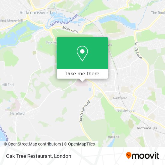 Oak Tree Restaurant map