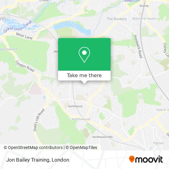 Jon Bailey Training map