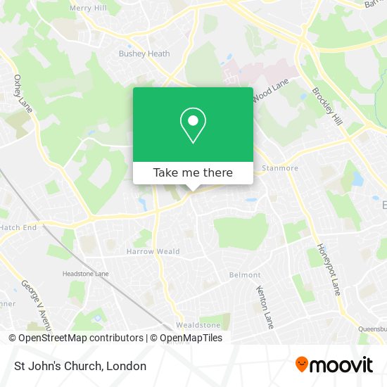 St John's Church map