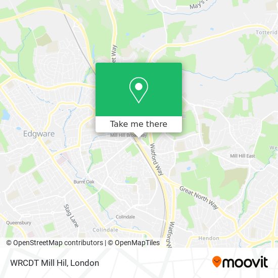 WRCDT Mill Hil map