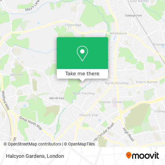 Halcyon Gardens map