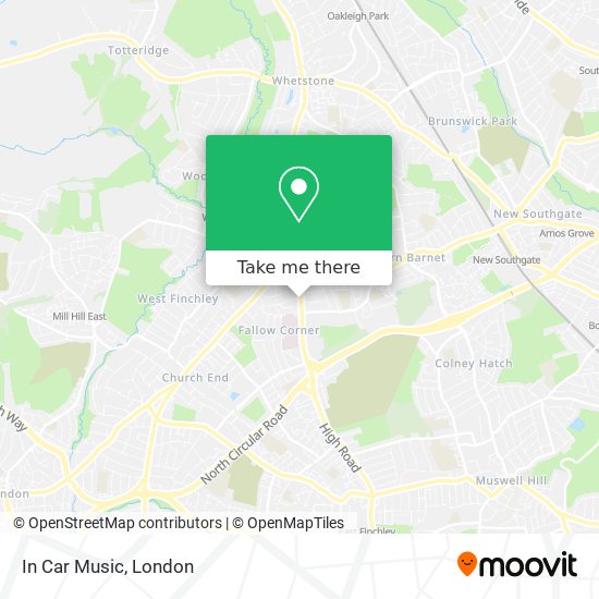 In Car Music map