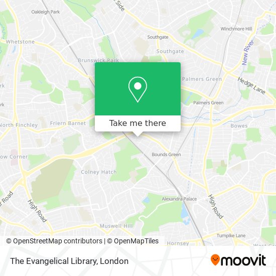 The Evangelical Library map