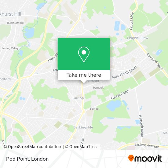 Pod Point map