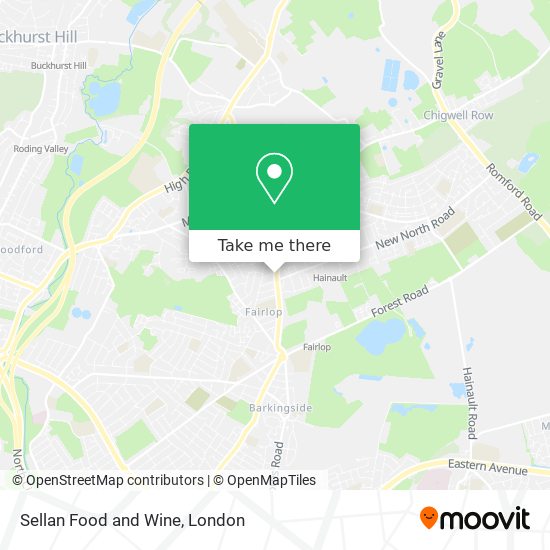 Sellan Food and Wine map